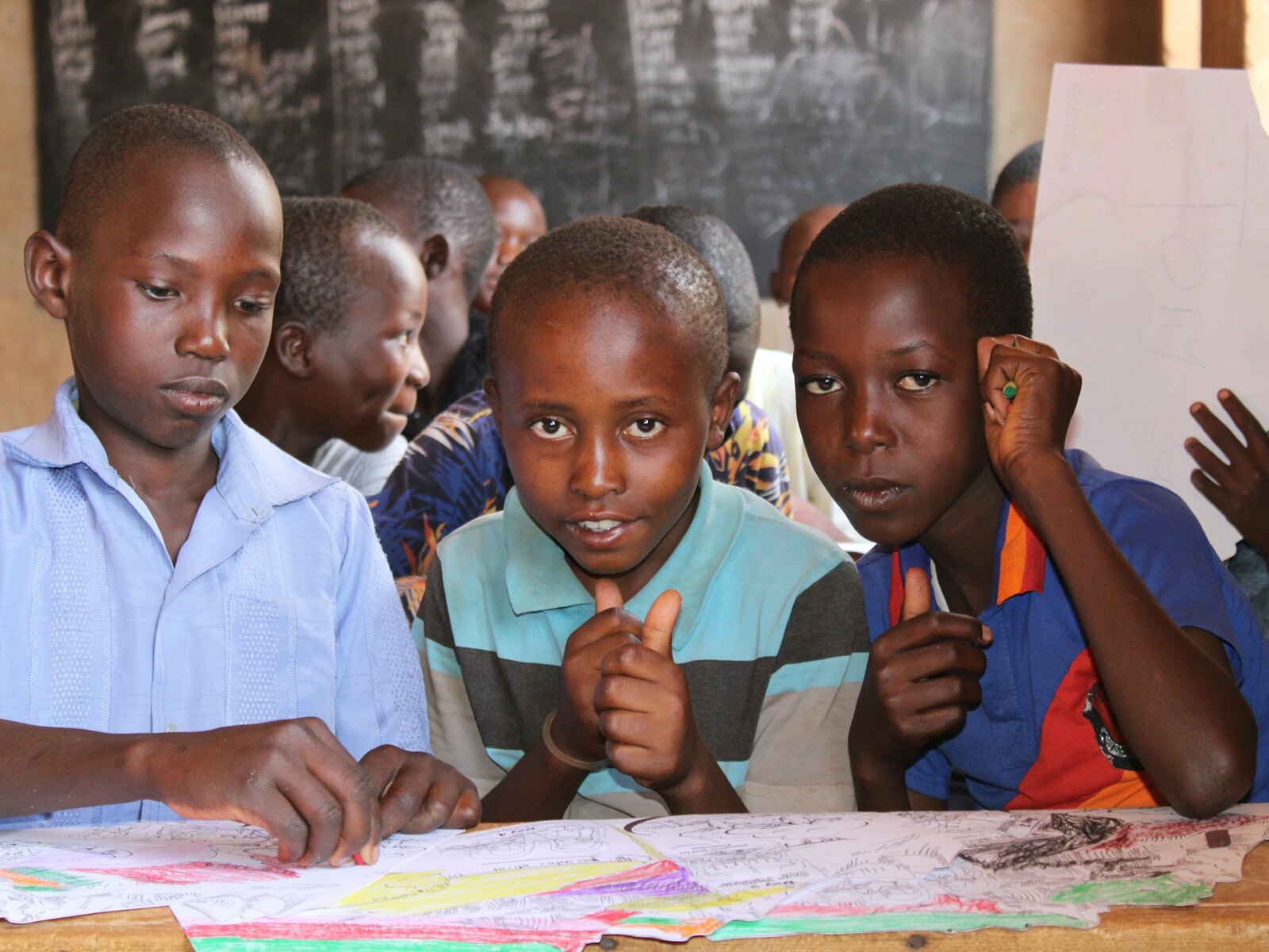 Students learning together