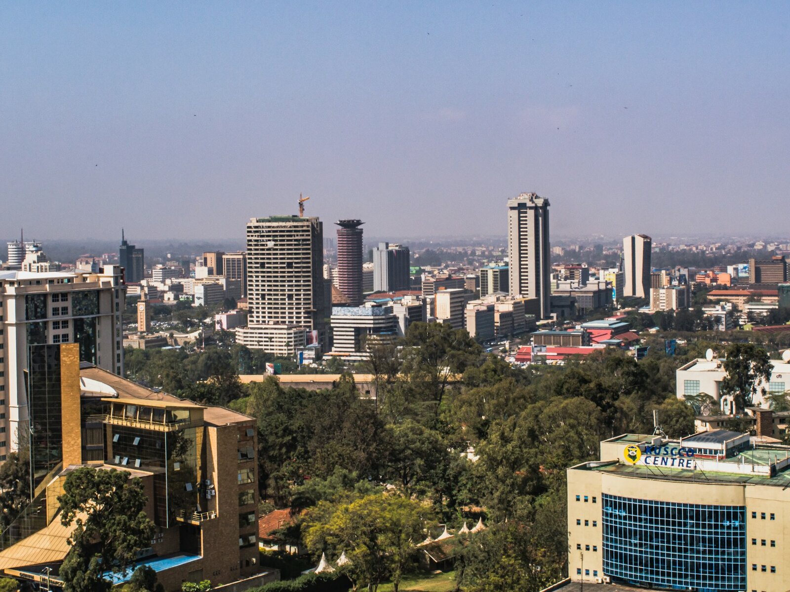 A modern African city skyline